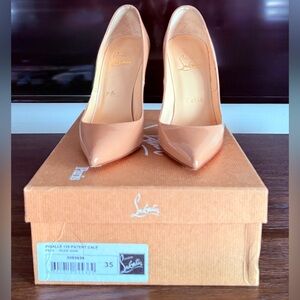 Christian Louboutin Beige Patent Heels
